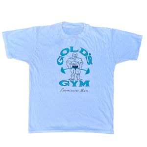 RARE VINTAGE 80s 90s GOLDS GYM single stitch graphic tee